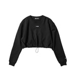 MICRO LOGO CROPPED SWEAT TOP