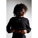 MICRO LOGO CROPPED SWEAT TOP