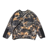 BOTANICAL CAMO BOA FLEECE BIG SILHOUETTE CREW NECK