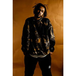 BOTANICAL CAMO BOA FLEECE BIG SILHOUETTE CREW NECK