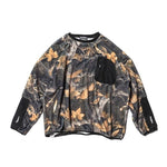 BOTANICAL CAMO BOA FLEECE BIG SILHOUETTE CREW NECK