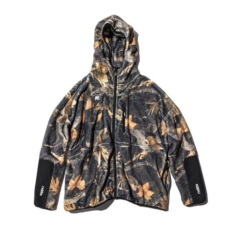 BOTANICAL CAMO BOA FLEECE BIG SILHOUETTE SWEAT PARKA